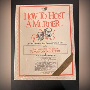New "How To Host A Murder" Mystery Game "Power and Greede"  Vintage 1980s Game
